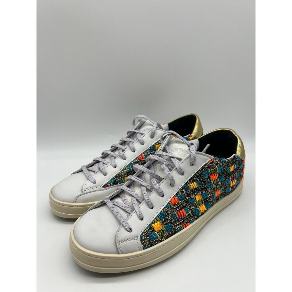 P448 John Malhia Low Top Multicolor Women’s Sneakers Size EUR 39/Us 9 NEW - Picture 8 of 12